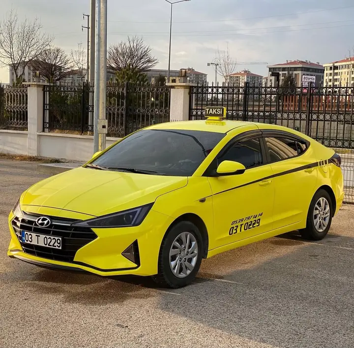 Afyonkarahisar'da Hyundai Elantra taksi